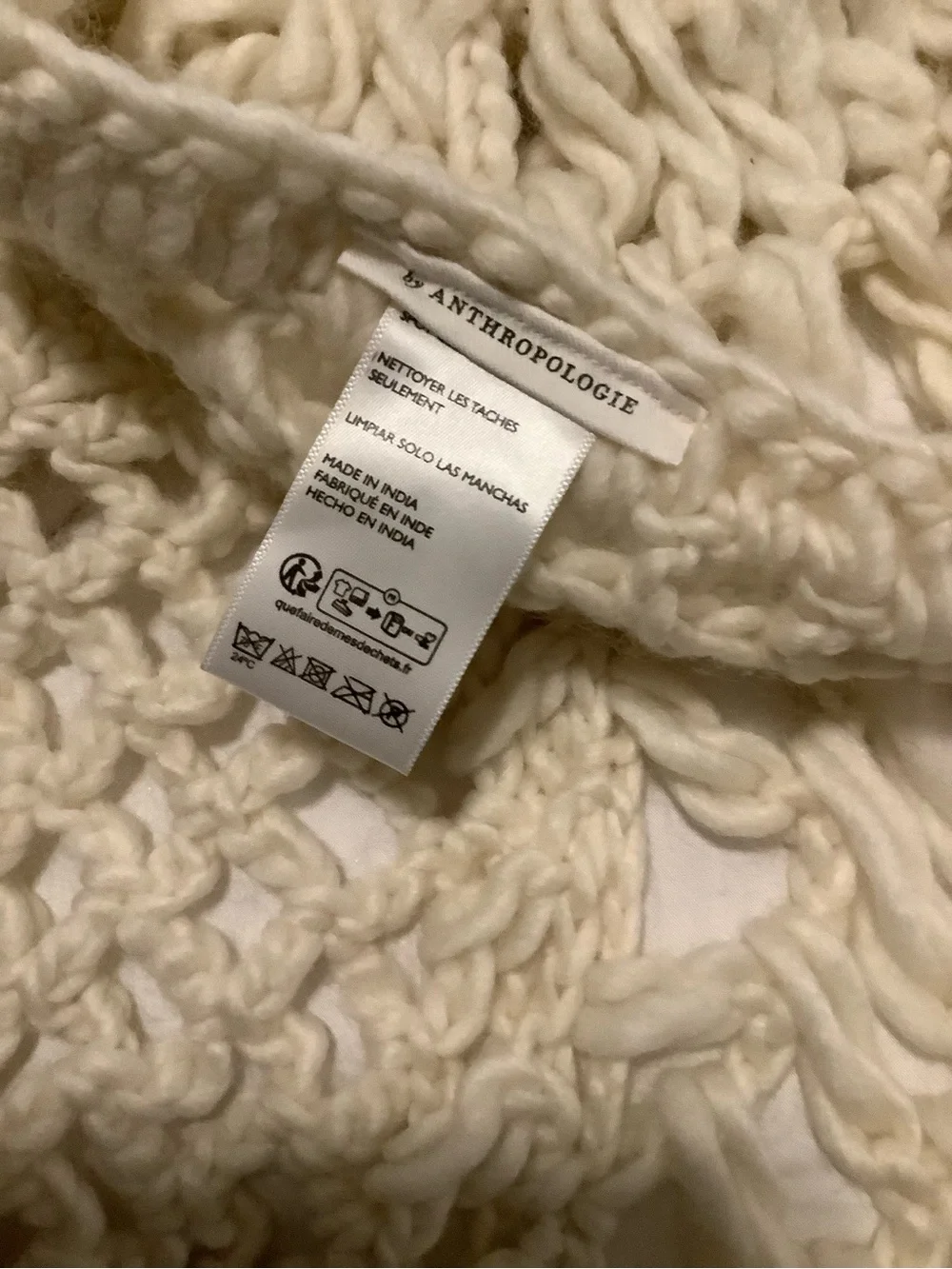 Anthropologie Aspen knit crochet throw❤️❤️❤️❤️